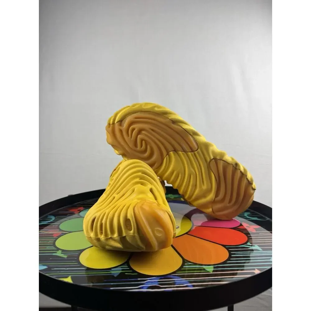 The yellow Crocs Pollex Clog designed by Salehe Bembury in the 